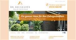 Desktop Screenshot of dr-boisseree.de
